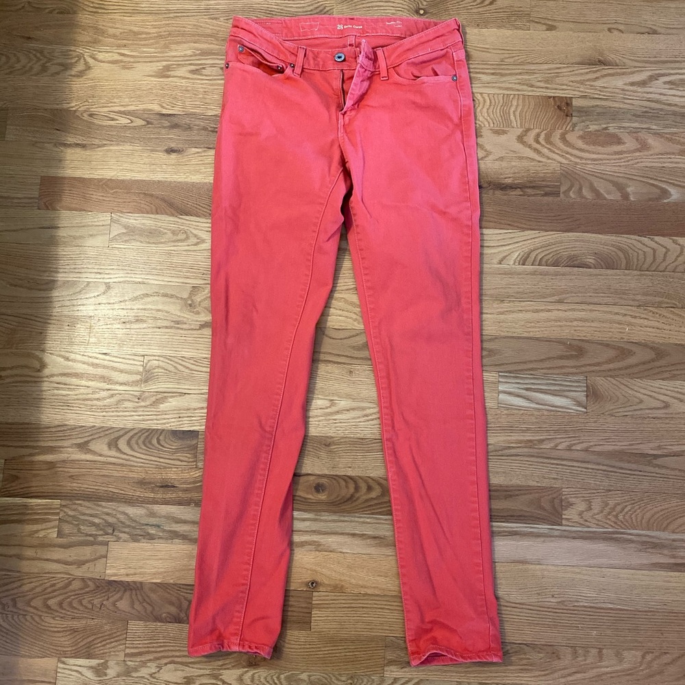 Levi’s pink/red Demi curve skinny jeans, size 28